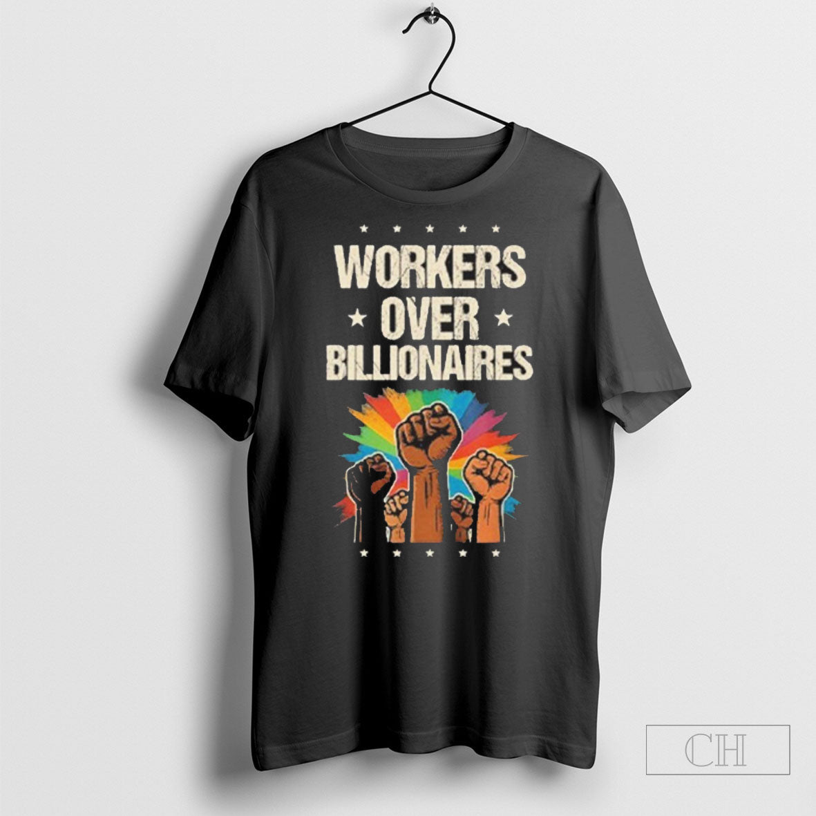 Workers Over Billionaires Protest Labor Day - Adult & Kids T-Shirts, Sweatshirts & Hoodies apparel design preview 1