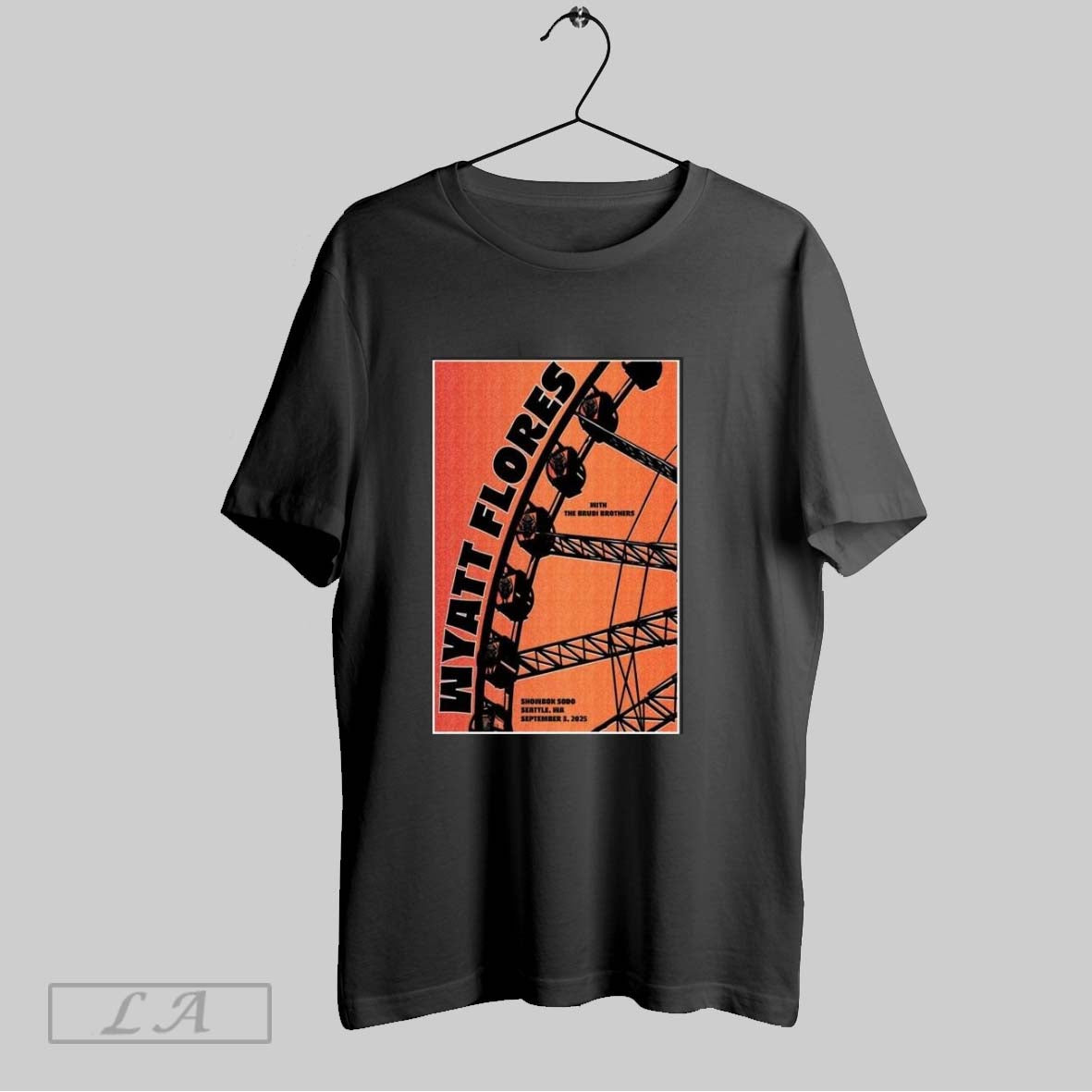 Wyatt Flores Seattle Wa September 3 2025 Concert - Adult & Kids T-Shirts, Sweatshirts & Hoodies apparel design preview 1