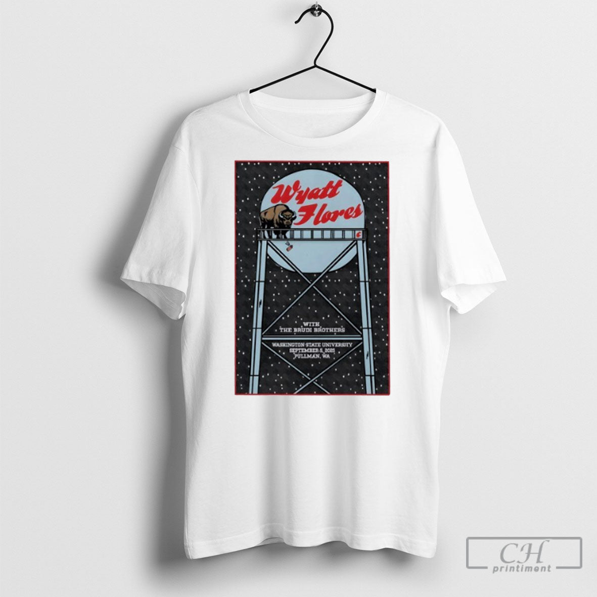 Wyatt Flores Sep 05 2025 Washington State University - Adult & Kids T-Shirts, Sweatshirts & Hoodies apparel design preview 1