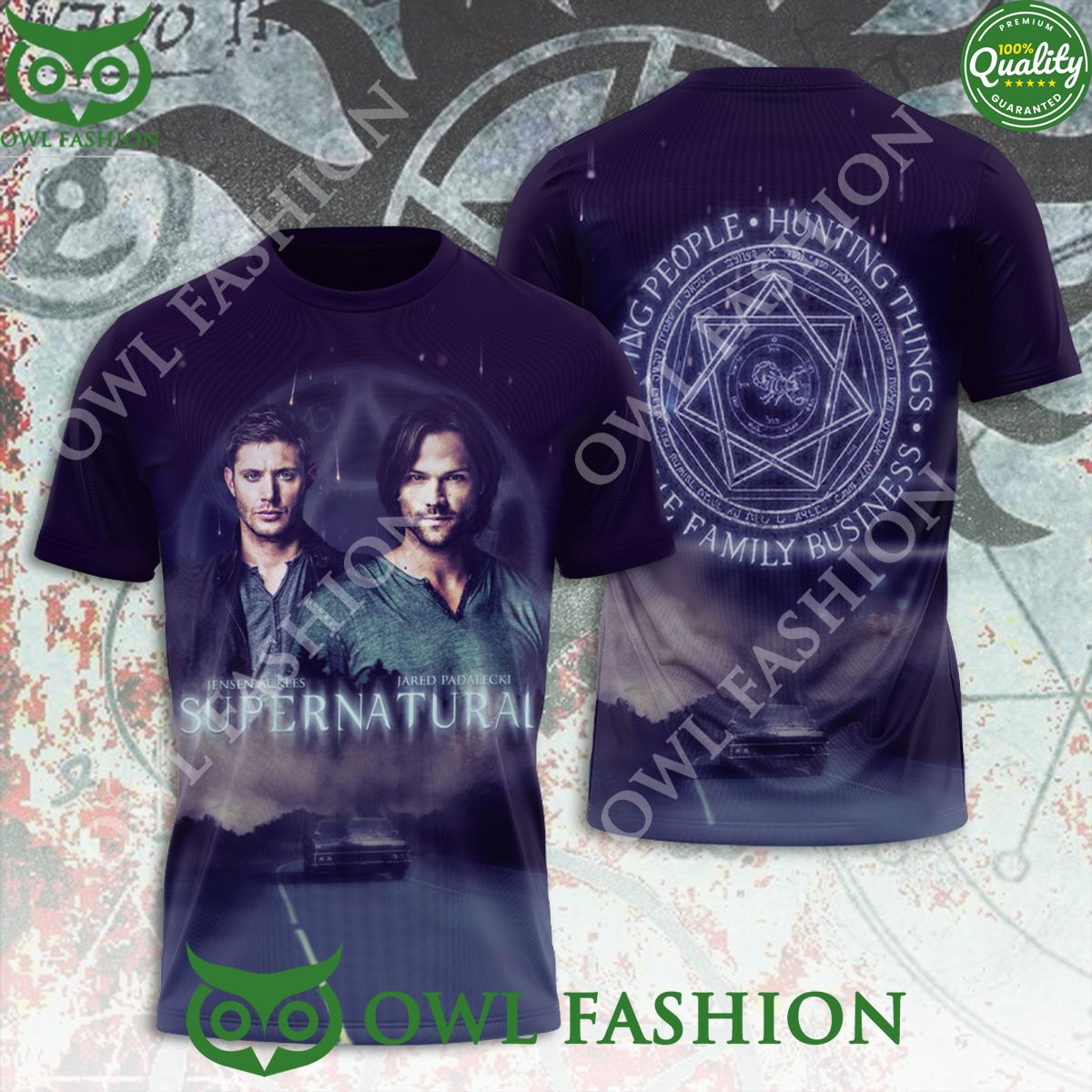 Supernatural Hunting things The Familly Business - Adult & Kids T-Shirts, Sweatshirts & Hoodies apparel design preview 1