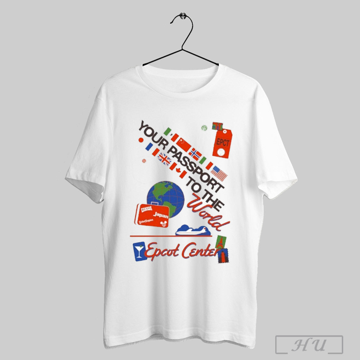 Your Passport To The World Epcot Center Showcase - Adult & Kids T-Shirts, Sweatshirts & Hoodies apparel design preview 1