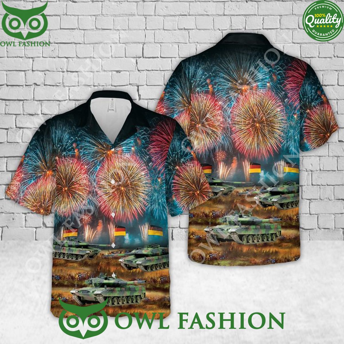 German Army Leopard 2 A7V Unity Day Celebration - Adult & Kids T-Shirts, Sweatshirts & Hoodies apparel design preview 1