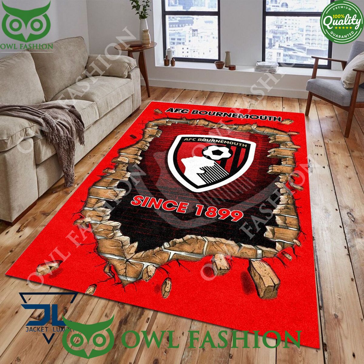 A.F.C. Bournemouth 1866 Premier League Living Room - Adult & Kids T-Shirts, Sweatshirts & Hoodies apparel design preview 1