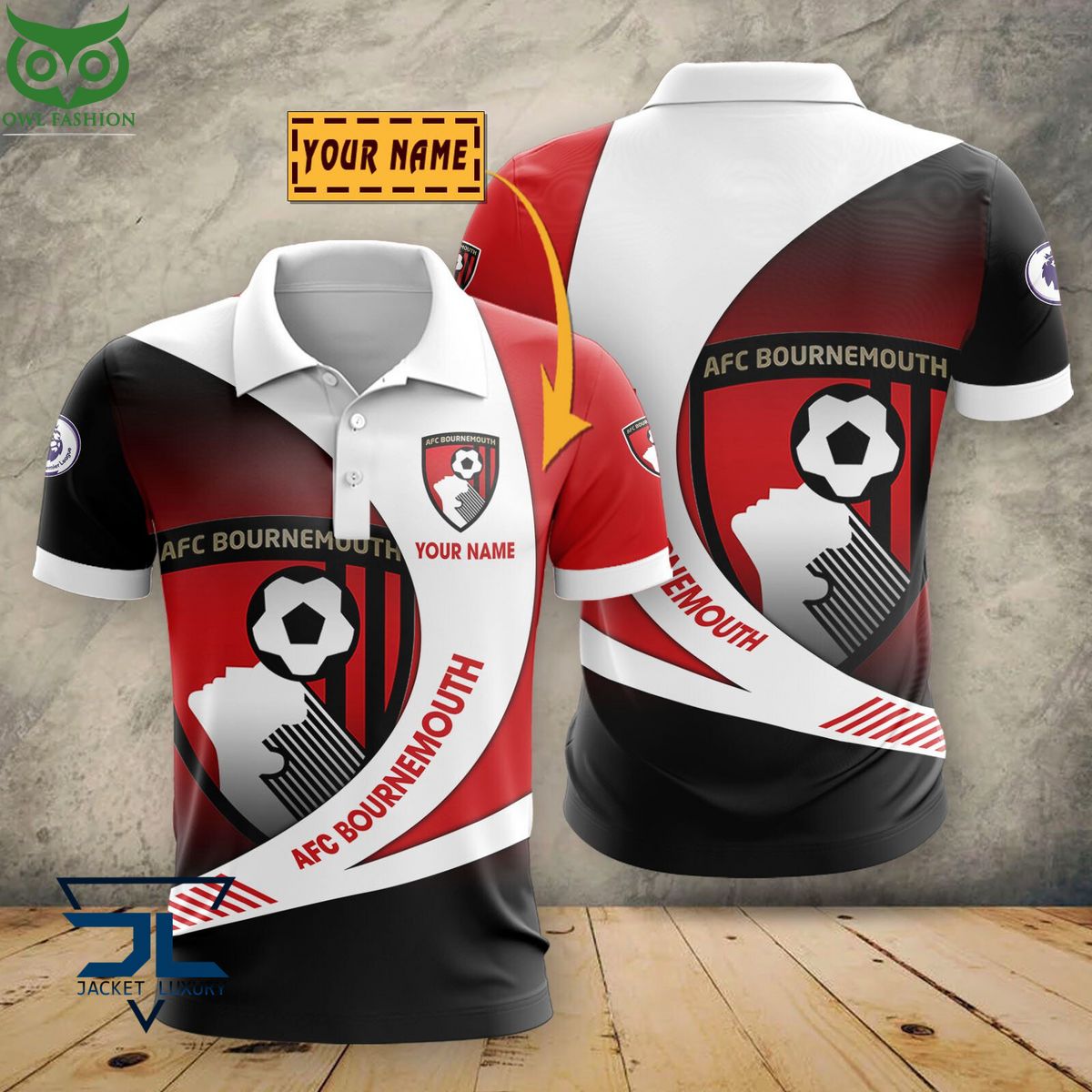 A.F.C. Bournemouth Premier League 2023 Customized 3D - Adult & Kids T-Shirts, Sweatshirts & Hoodies apparel design preview 1