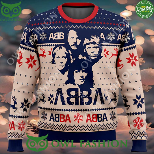 ABBA Members Ugly Christmas Sweater Jumper - Adult & Kids T-Shirts, Sweatshirts & Hoodies apparel design preview 1