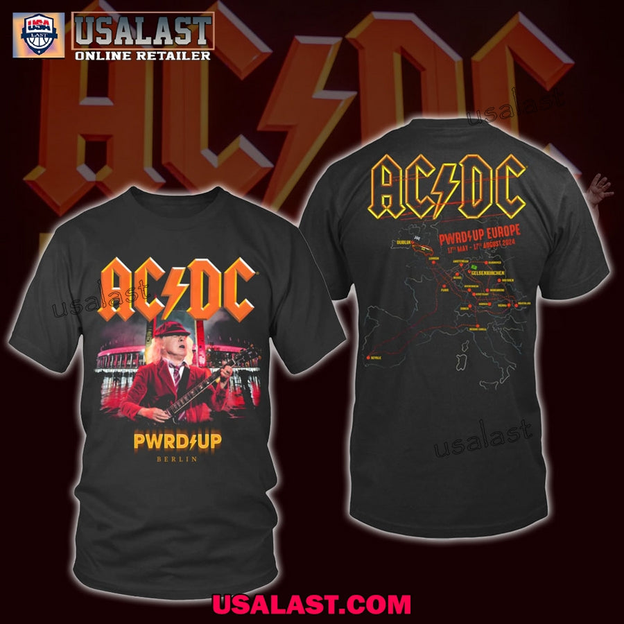 AC/DC Pwr Up Berlin 2025 - Adult & Kids T-Shirts, Sweatshirts & Hoodies apparel design preview 1