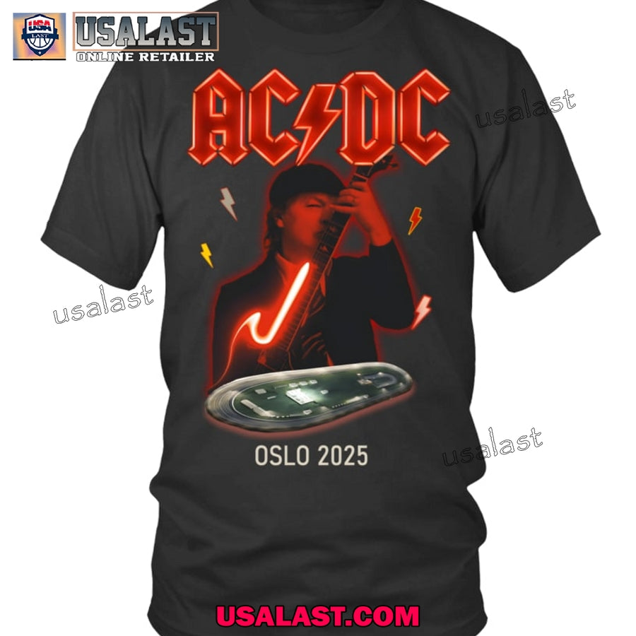 AC/DC Pwr Up Oslo, Norway 2025 - Adult & Kids T-Shirts, Sweatshirts & Hoodies apparel design preview 1