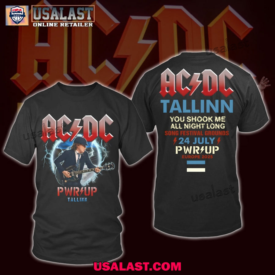 AC/DC Pwr Up Tallinn 2025 - Adult & Kids T-Shirts, Sweatshirts & Hoodies apparel design preview 1