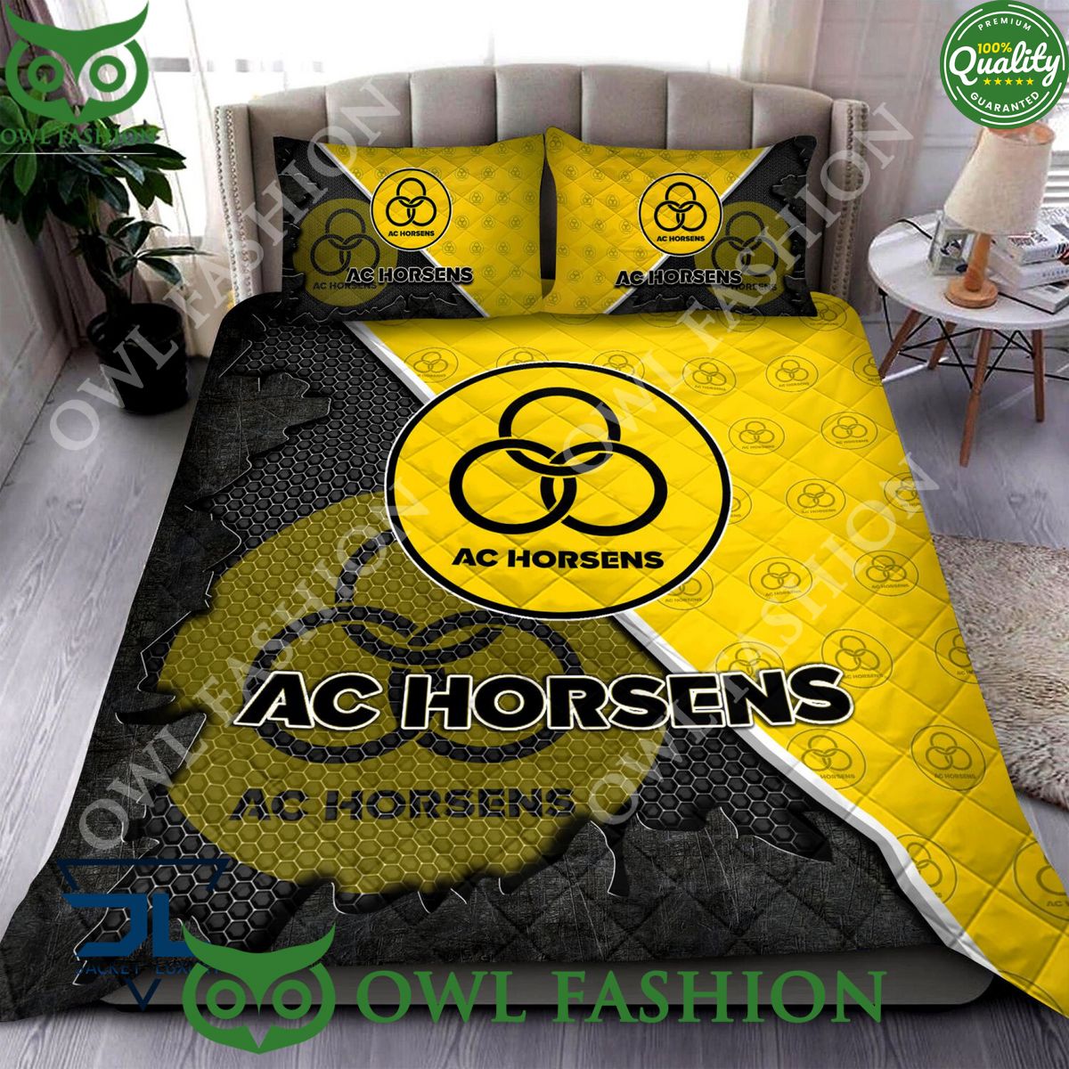 AC Horsens Superliga Quilt Broken Bedding Set - Adult & Kids T-Shirts, Sweatshirts & Hoodies apparel design preview 1
