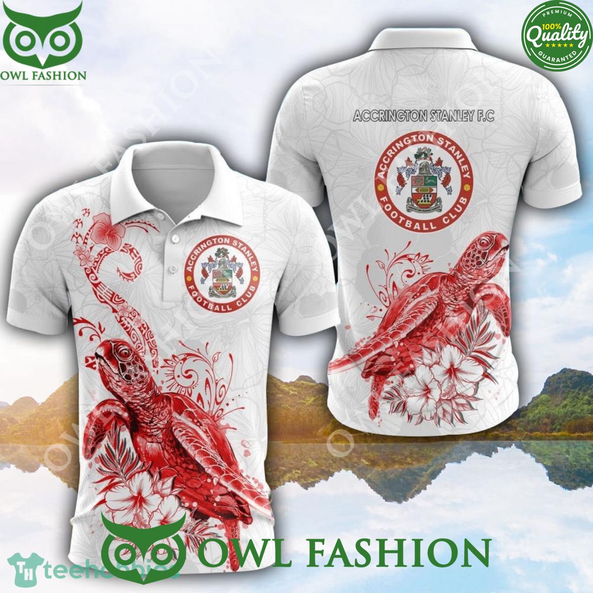 Accrington Stanley EFL League One Turtle White Golf - Adult & Kids T-Shirts, Sweatshirts & Hoodies apparel design preview 1