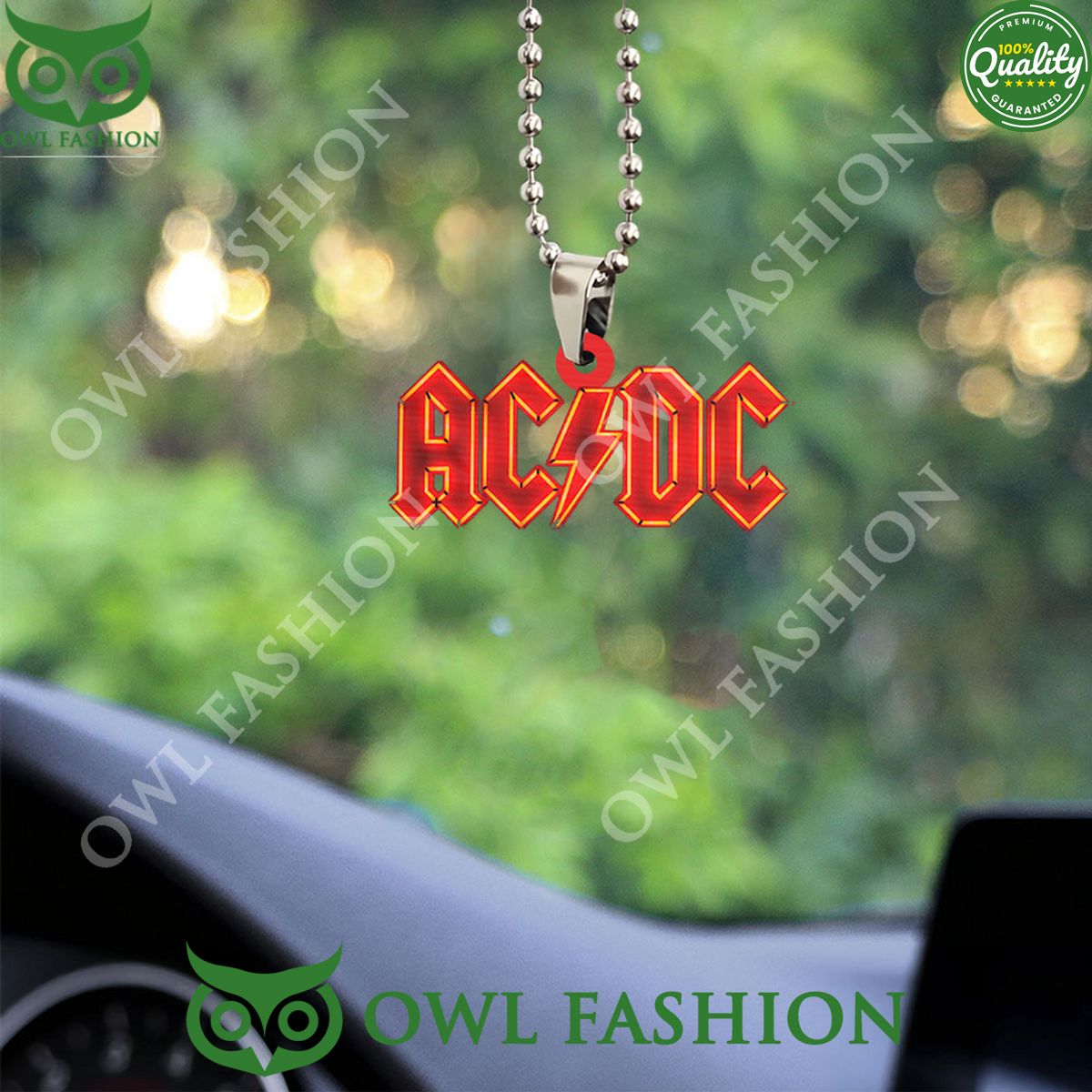 ACDC Custom Band Logo Acrylic Car Ornament - Adult & Kids T-Shirts, Sweatshirts & Hoodies apparel design preview 1