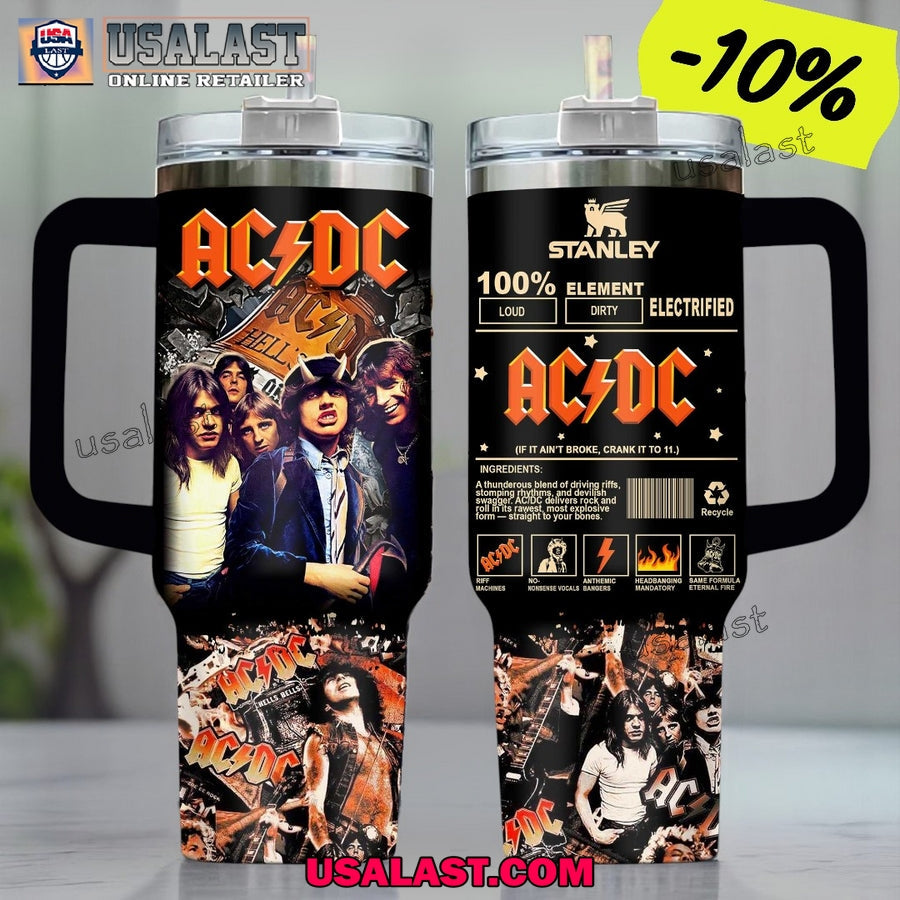 AC/DC Inspired Stanley 40oz Tumbler - Adult & Kids T-Shirts, Sweatshirts & Hoodies apparel design preview 1