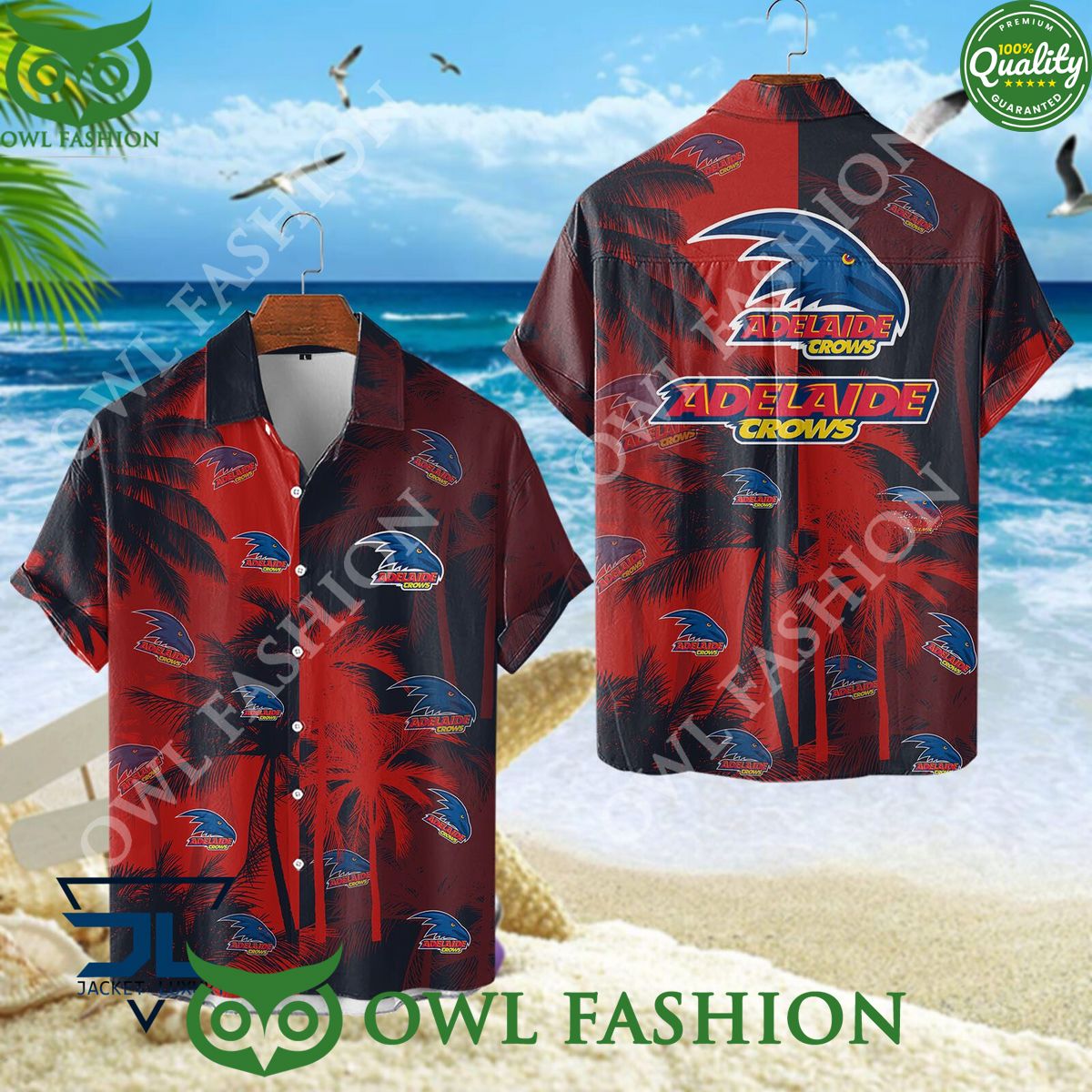 Adelaide Football Club AFL Australian Hawaiian and - Adult & Kids T-Shirts, Sweatshirts & Hoodies apparel design preview 1