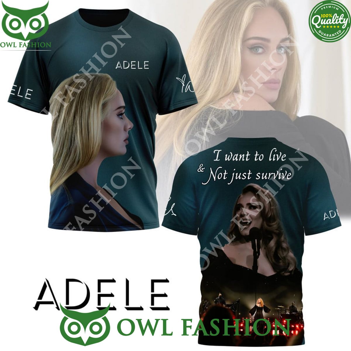 Adele Marriage Proposal I want to live not just - Adult & Kids T-Shirts, Sweatshirts & Hoodies apparel design preview 1