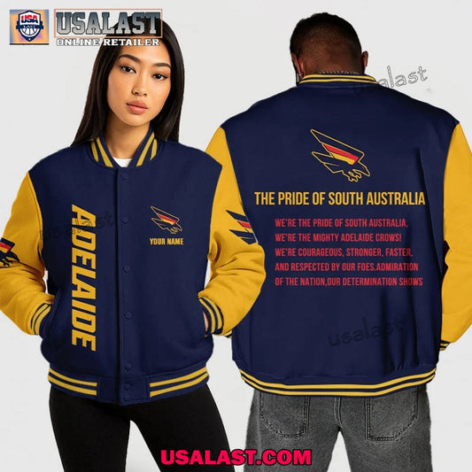 AFL Adelaide Baseball Jacket The Pride Of South - Adult & Kids T-Shirts, Sweatshirts & Hoodies apparel design preview 1