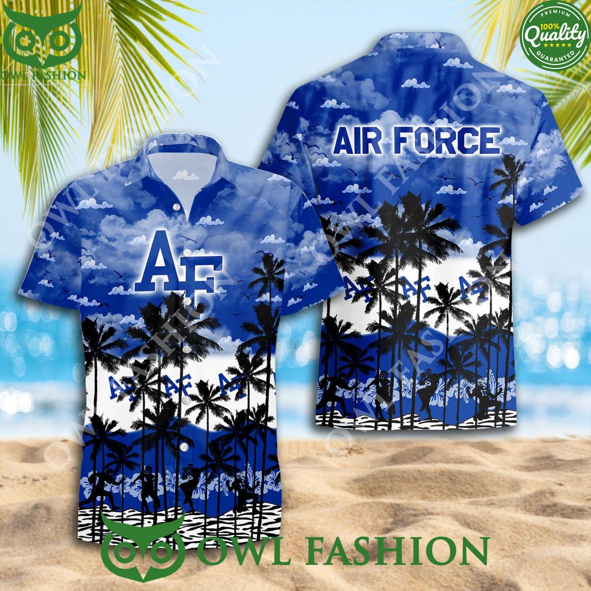 Air Force Falcons NCAA Hawaiian Summer Limited - Adult & Kids T-Shirts, Sweatshirts & Hoodies apparel design preview 1