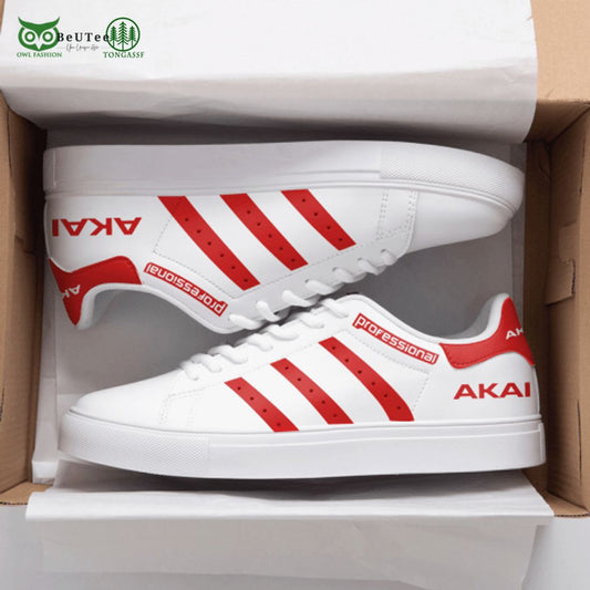 Akai 3D Over Printed Red White Stan Smith Shoes - Adult & Kids T-Shirts, Sweatshirts & Hoodies apparel design preview 1