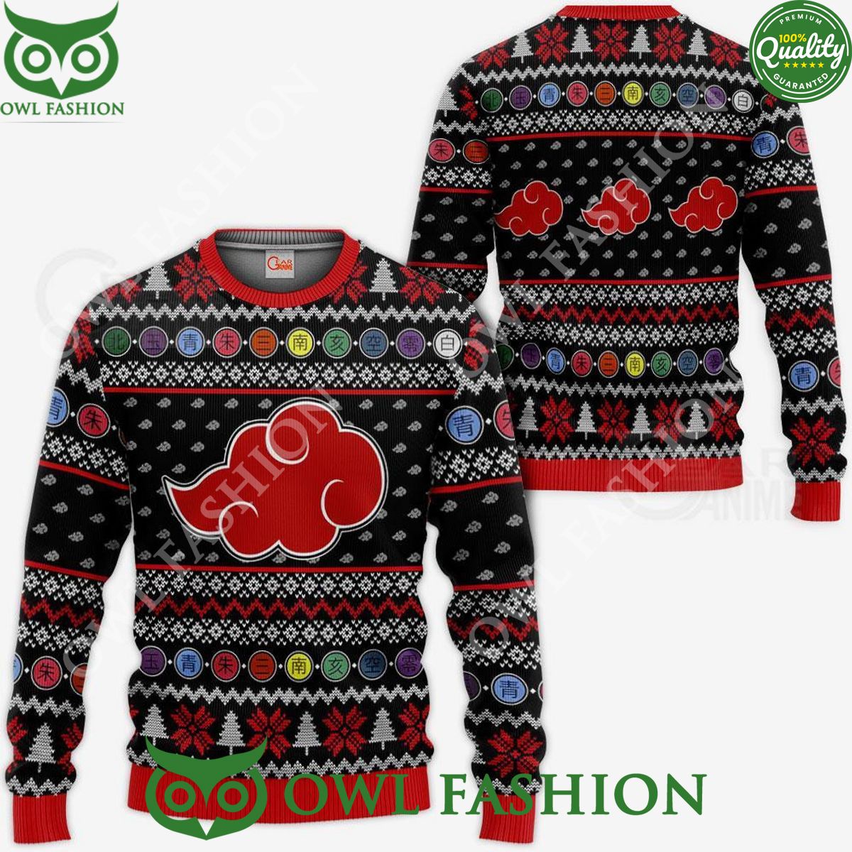 Akatsuki Ugly Christmas Sweater Xmas Jumper - Adult & Kids T-Shirts, Sweatshirts & Hoodies apparel design preview 1