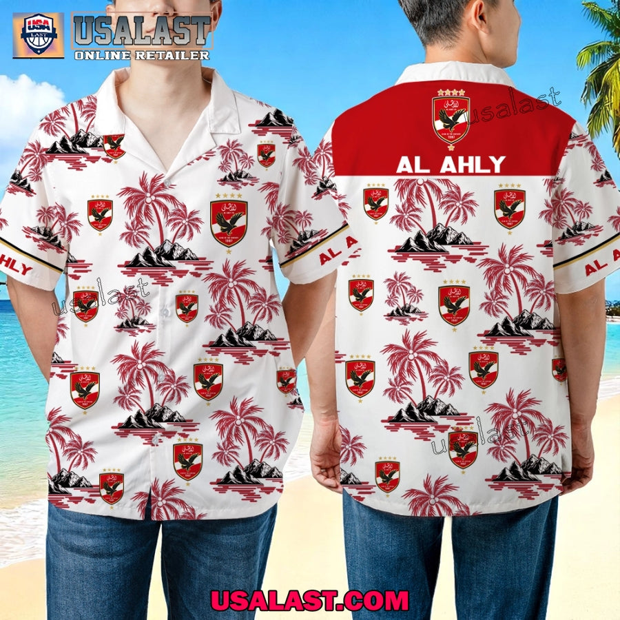 Al Ahly FC Aloha Hawaiian - Adult & Kids T-Shirts, Sweatshirts & Hoodies apparel design preview 1