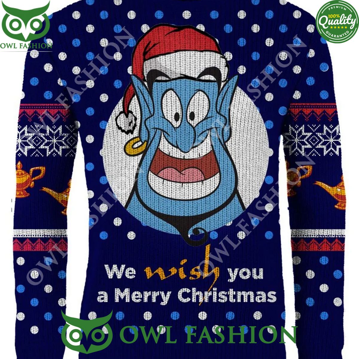 Aladdin We WISH You A Merry Christmas Jumper - Adult & Kids T-Shirts, Sweatshirts & Hoodies apparel design preview 1