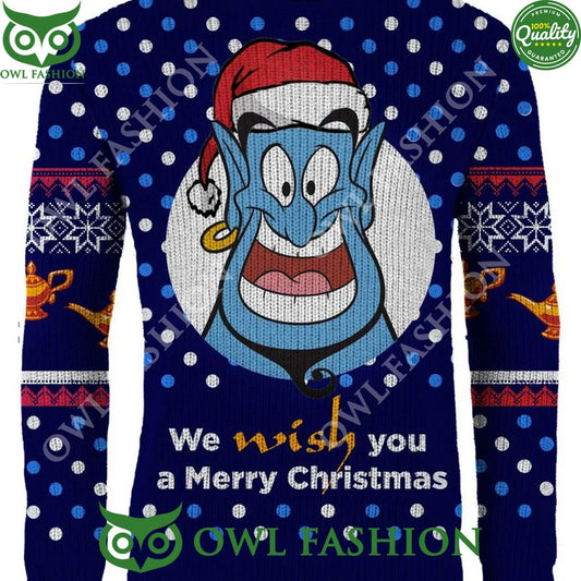 Aladdin We WISH You A Merry Christmas Jumper - Adult & Kids T-Shirts, Sweatshirts & Hoodies apparel design preview 1