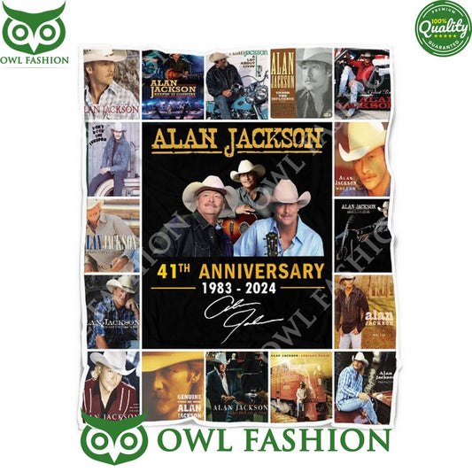 Alan Jackson King of Country 41th Anniversary 1983 - Adult & Kids T-Shirts, Sweatshirts & Hoodies apparel design preview 1