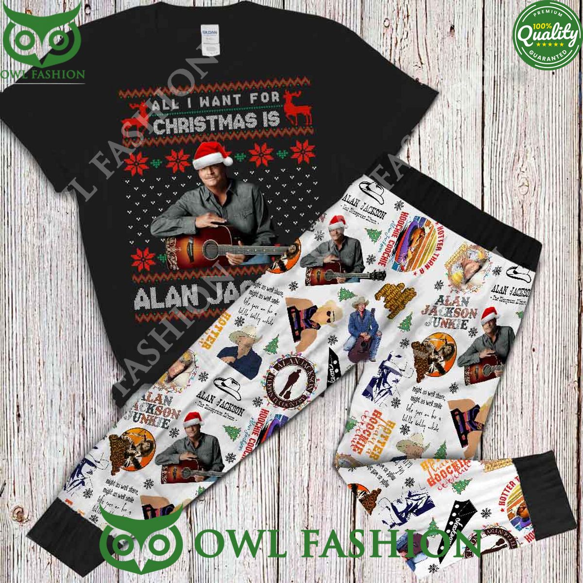 Alan Jackson neotraditional country Pajamas Set - Adult & Kids T-Shirts, Sweatshirts & Hoodies apparel design preview 1