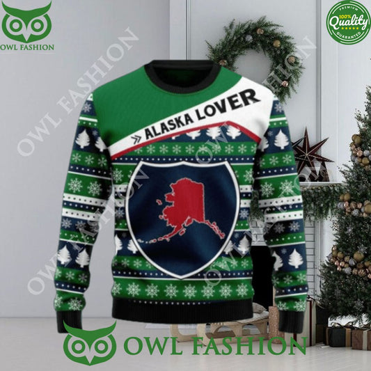 Alaska lover Christmas sweater Jumper - Adult & Kids T-Shirts, Sweatshirts & Hoodies apparel design preview 1
