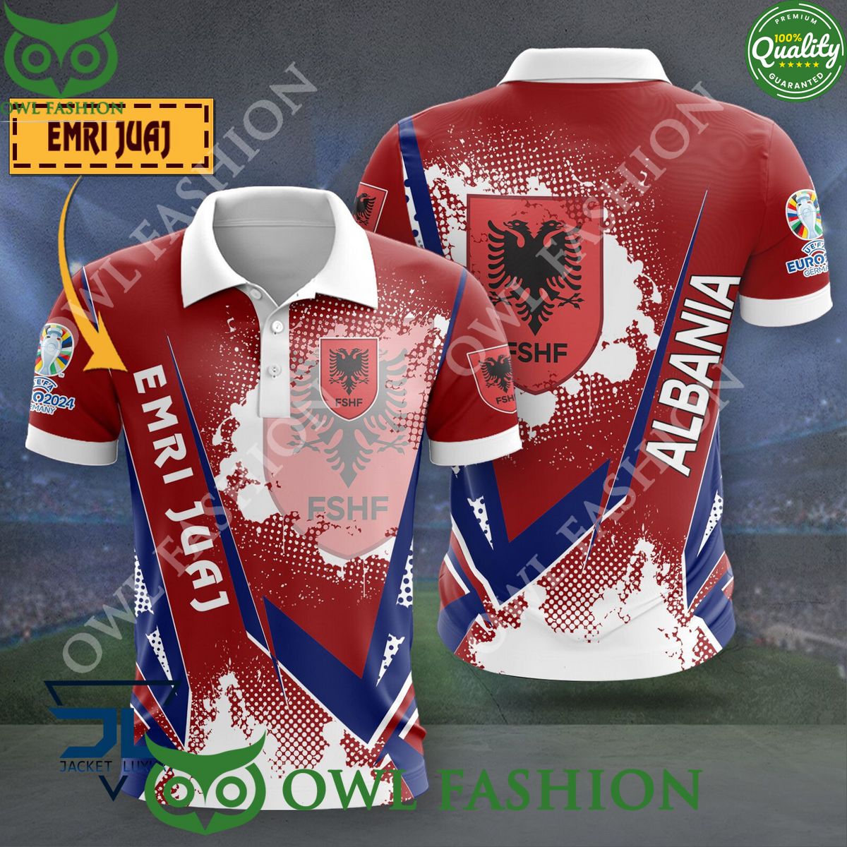 Albania Euro Champion 2024 Limited Custom Name 3D - Adult & Kids T-Shirts, Sweatshirts & Hoodies apparel design preview 1