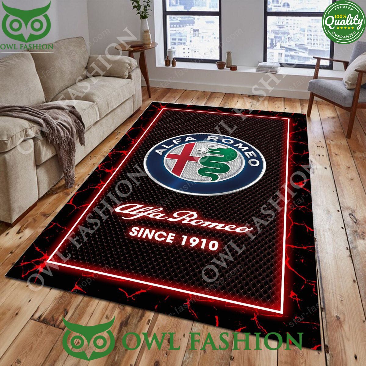 Alfa Romeo Car Carpet Rug Living Room 2024 - Adult & Kids T-Shirts, Sweatshirts & Hoodies apparel design preview 1