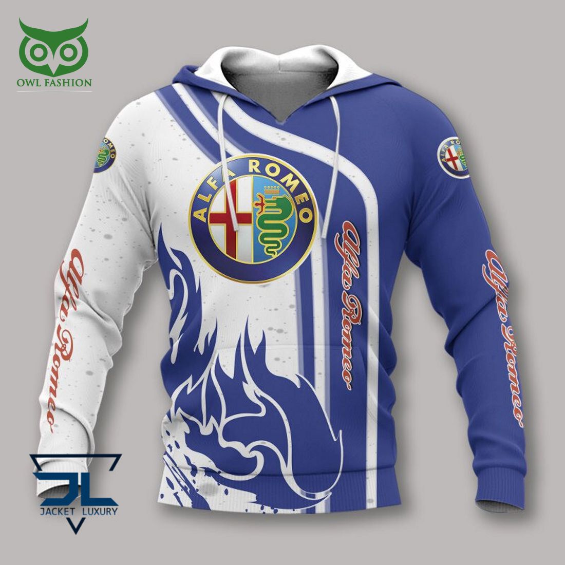 Alfa Romeo Motor Car 3D Polo - Adult & Kids T-Shirts, Sweatshirts & Hoodies apparel design preview 1