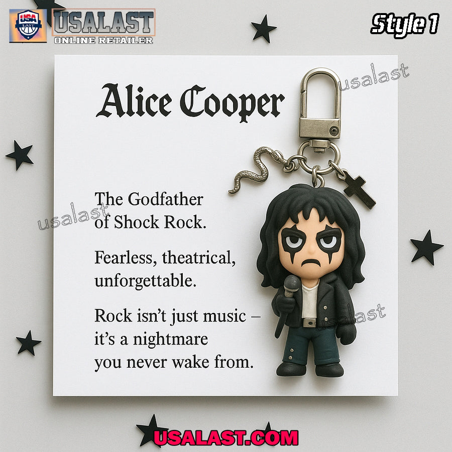 Alice Cooper Companion Keyring Keychain - Adult & Kids T-Shirts, Sweatshirts & Hoodies apparel design preview 1