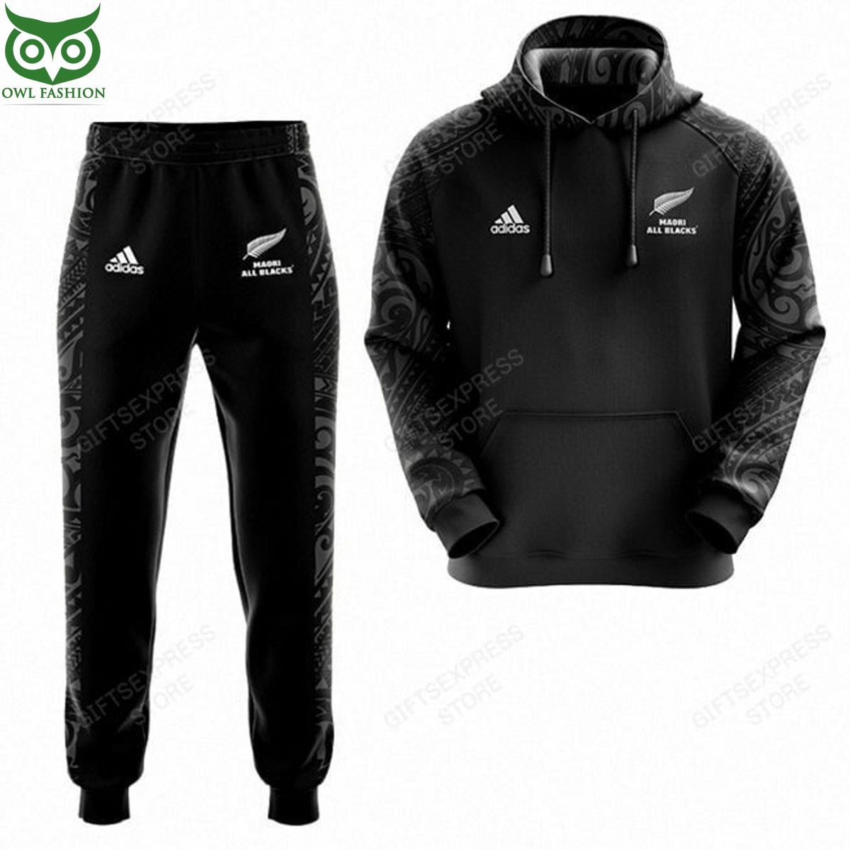 All Blacks Maori Limited 3D Leggings - Adult & Kids T-Shirts, Sweatshirts & Hoodies apparel design preview 1