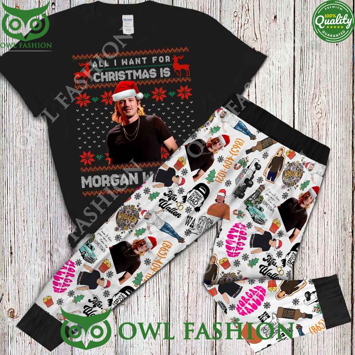 All I Want For Christmas is Morgan Wallen Best Music - Adult & Kids T-Shirts, Sweatshirts & Hoodies apparel design preview 1