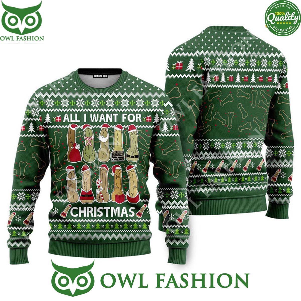 All I Want For Christmas Is You Funny Penis Toys - Adult & Kids T-Shirts, Sweatshirts & Hoodies apparel design preview 1