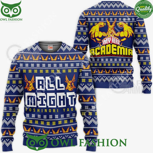 All Might Ugly Christmas Sweater Xmas - Adult & Kids T-Shirts, Sweatshirts & Hoodies apparel design preview 1