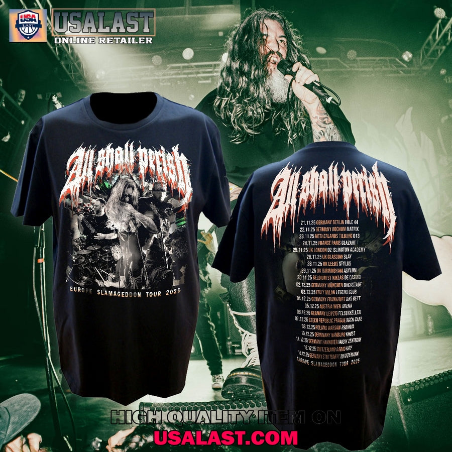 All Shall Perish Slamageddon Tour 2025 - Adult & Kids T-Shirts, Sweatshirts & Hoodies apparel design preview 1
