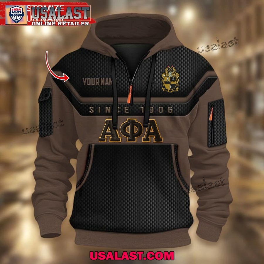 Alpha Phi Fraternity Custom Name Heavy - Adult & Kids T-Shirts, Sweatshirts & Hoodies apparel design preview 1