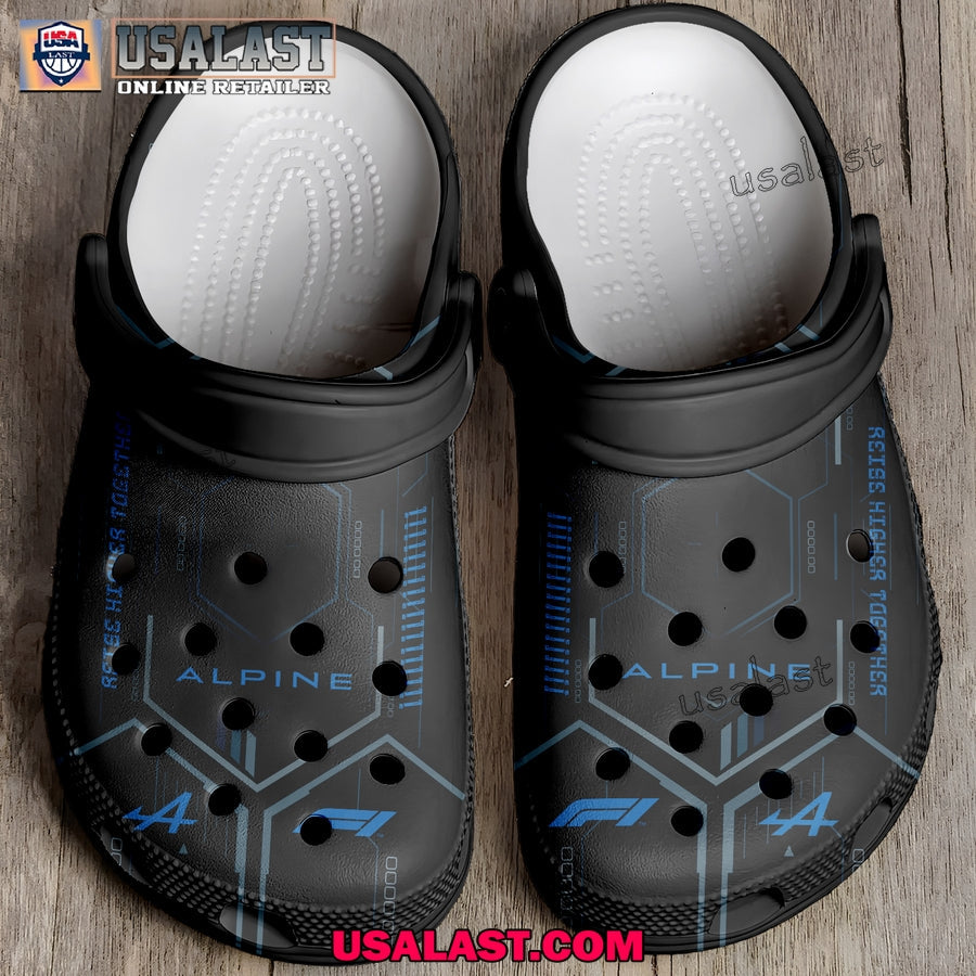 Alpine F1 Team Crocs Clogs Shoes - Adult & Kids T-Shirts, Sweatshirts & Hoodies apparel design preview 1