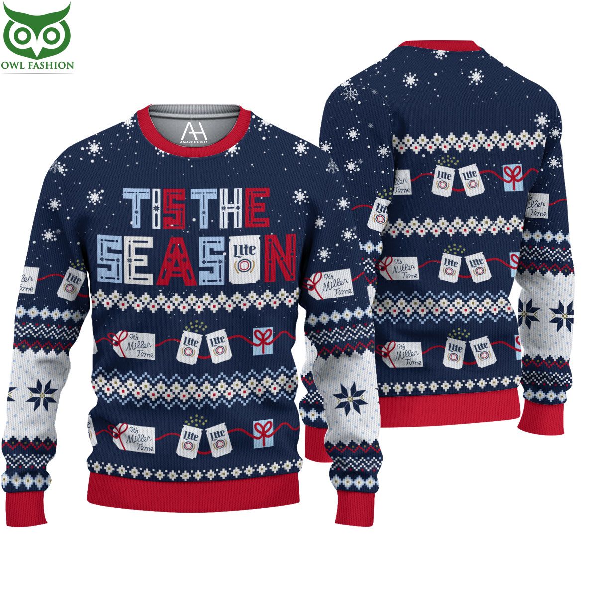 Amazing Lite Beer The Season Ugly Sweater Jumpers - Adult & Kids T-Shirts, Sweatshirts & Hoodies apparel design preview 1