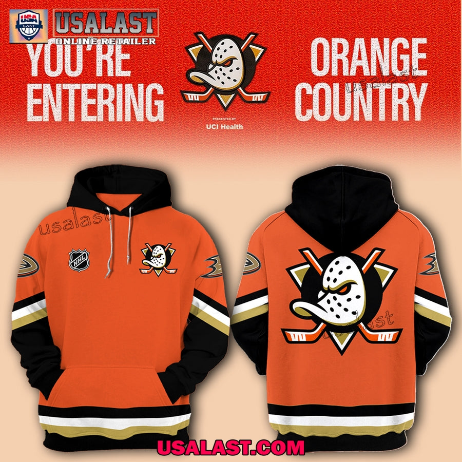 Anaheim Ducks Orange Country Unisex 3D - Adult & Kids T-Shirts, Sweatshirts & Hoodies apparel design preview 1