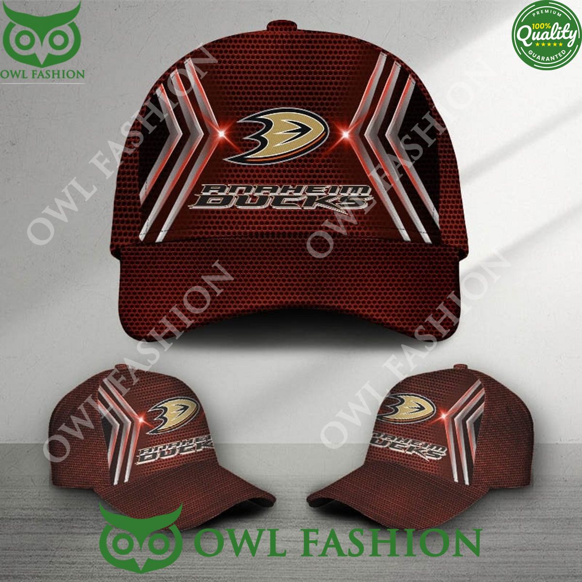 Anaheim Ducks Printed NHL Ice Hockey Classic Cap - Adult & Kids T-Shirts, Sweatshirts & Hoodies apparel design preview 1