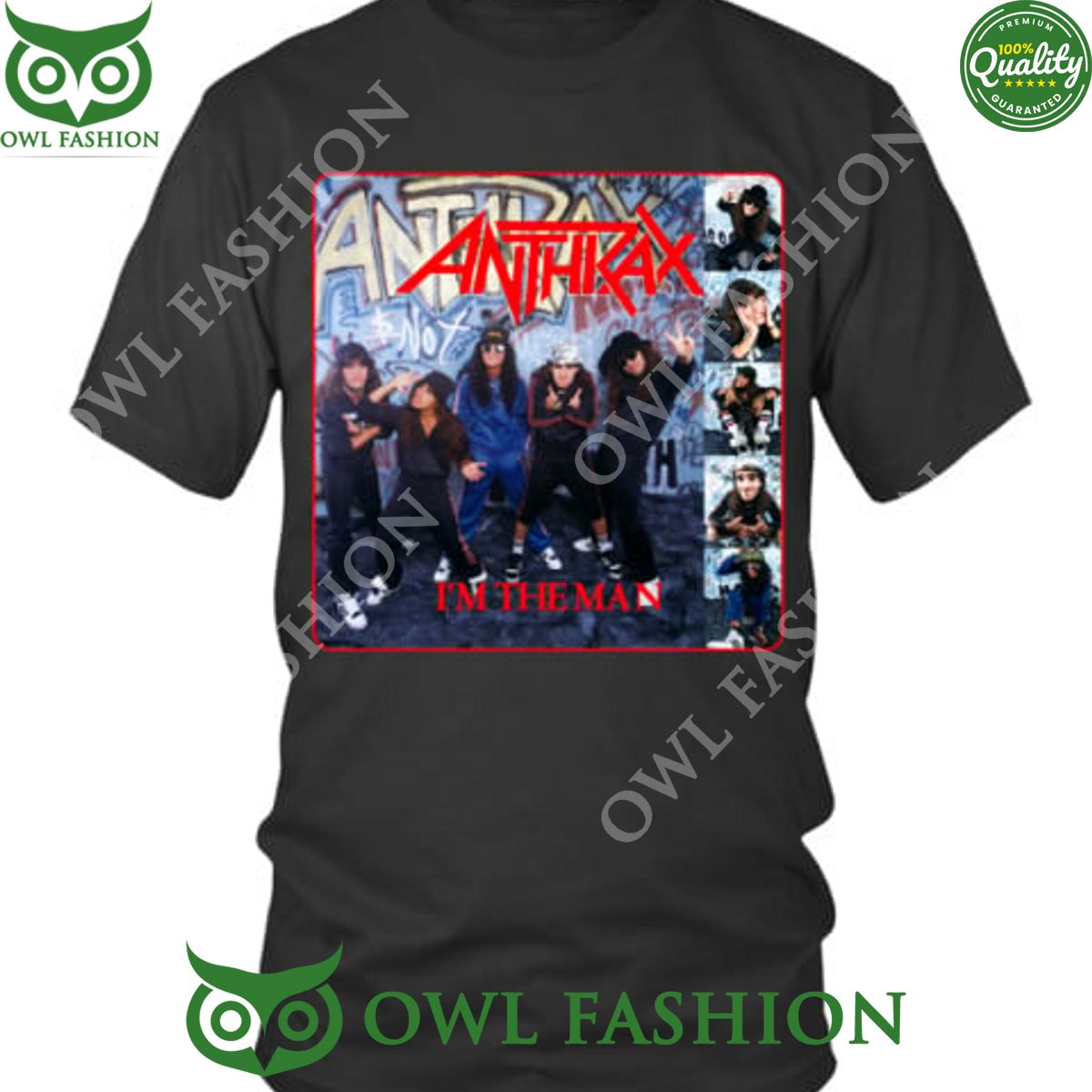 ANTHRAX Band I am the Man - Adult & Kids T-Shirts, Sweatshirts & Hoodies apparel design preview 1