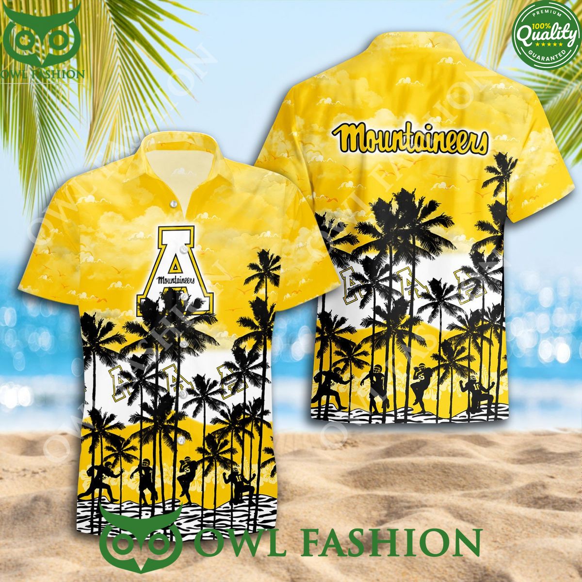 Appalachian State Mountaineers NCAA Hawaiian Summer - Adult & Kids T-Shirts, Sweatshirts & Hoodies apparel design preview 1