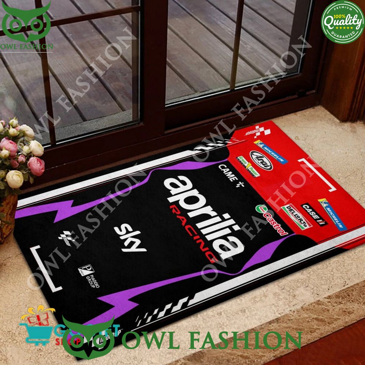 Aprilia Racing 2024 motorcycle sports MotorGP Doormat - Adult & Kids T-Shirts, Sweatshirts & Hoodies apparel design preview 1