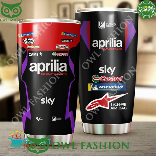 Aprilia Racing Team Sky Castrol Tumbler Cup - Adult & Kids T-Shirts, Sweatshirts & Hoodies apparel design preview 1