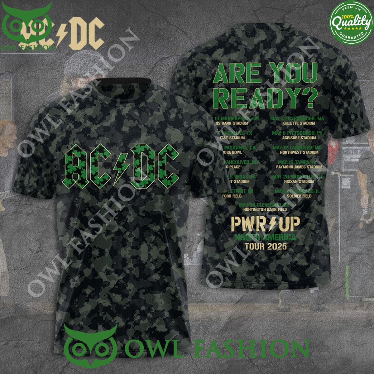 Are you ready for ACDC PWR Up North America Tour 2025 - Adult & Kids T-Shirts, Sweatshirts & Hoodies apparel design preview 1
