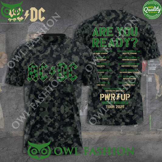 Are you ready for ACDC PWR Up North America Tour 2025 - Adult & Kids T-Shirts, Sweatshirts & Hoodies apparel design preview 1