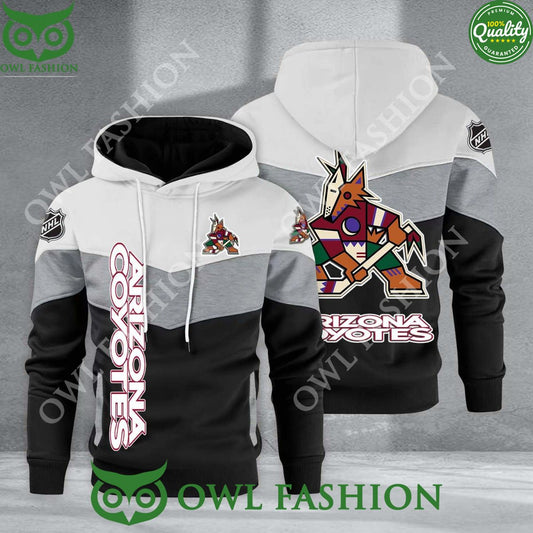 Arizona Coyotes NHL Hockey Black White Printed - Adult & Kids T-Shirts, Sweatshirts & Hoodies apparel design preview 1