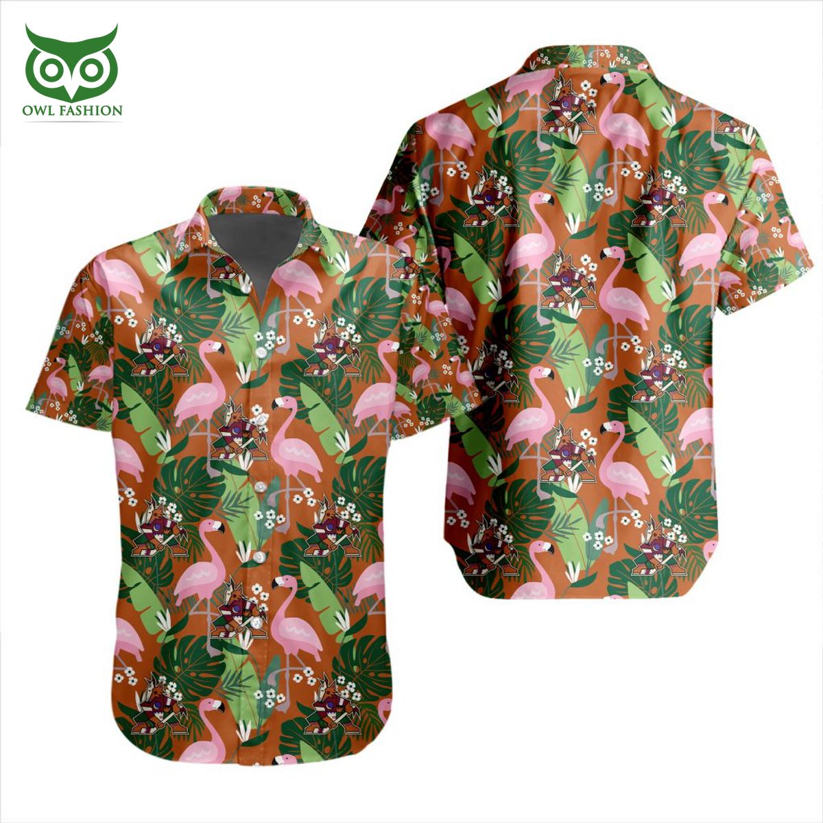 Arizona Coyotes NHL Hockey Team Hawaiian - Adult & Kids T-Shirts, Sweatshirts & Hoodies apparel design preview 1